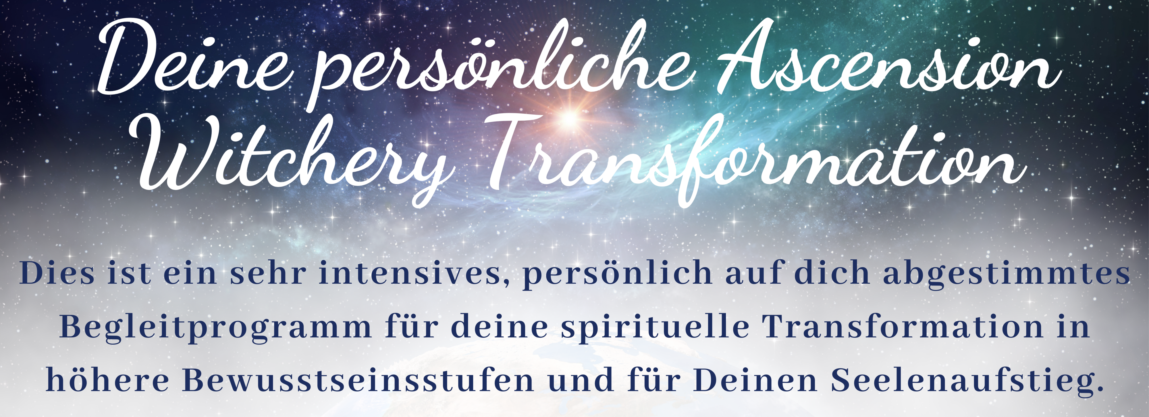 Antje Storey 2025 Deine persönliche Ascension Witchery Transformation Homepage Banner CANV
